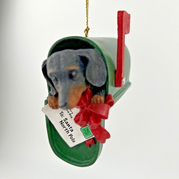 Danbury Mint Delightful Dachshunds Christmas Ornament PAW-CEL POST - Picture 10 of 10